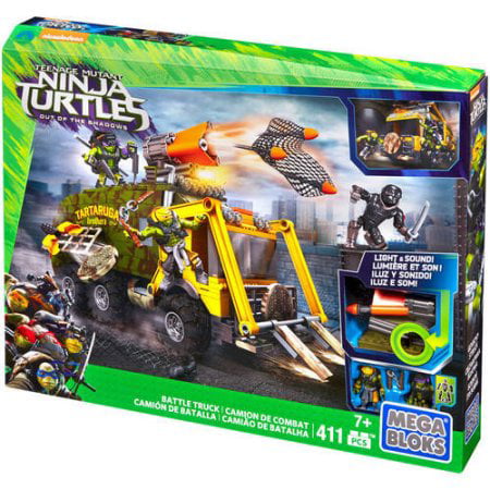 Mega bloks truck ninja turtles Mattel