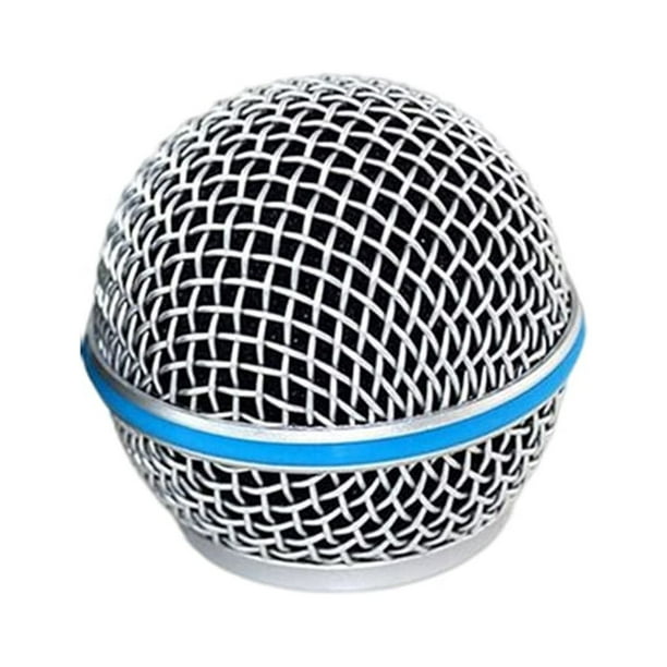 Seitruly Rejilla de micrófono de repuesto, repuesto profesional Universal con cable inalámbrico, esponja integrada, accesorios para cabeza de Type7 NO7