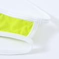 thumbnail image 5 of TANBOM Mens Sexy Thong Underwear Ball Pouch Low Rise Tagless G String Yellow+Black XL, 5 of 9