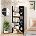 thumbnail image 6 of Costway 2 PCS 6-tier Bookshelf Tall Display Shelf with 11 Open Shelves 2 Anti-tipping Kits Black, 6 of 8