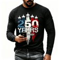 thumbnail image 4 of America 250 Shirt Casual Sporty Color Long Sleeve T Shirt Comfortable Athletic Fit Crew Neck Top For Daily Wear And Workout Activities For Men, 4 of 4