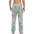 thumbnail image 2 of Summer Palm Leaf Ghost Pajama Pants, Men's Lounge Pants Light with Drawstring and Pockets, Christmas New Year Birthday Father's Day Gifts, X-Large, 2 of 7