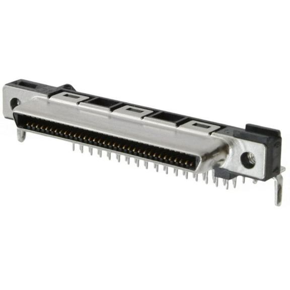 5796055-2 Connector Receptacle 68 Position Panel Mount, Through Hole, Right Angle Solder :RoHS