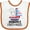 White and Orange, variant on Inktastic Grandpa First Mate Grandchild Sailing Boys or Girls Baby Bib