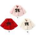 thumbnail image 3 of GYRATEDREAM Infant Toddler Girls Winter Warm Thick Coat Baby Lapel Windproof Fur Jacket Kids Fleece Button Outwear Clothes for 6 Months-7 Years, 3 of 3