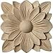 thumbnail image 3 of Ekena Millwork ROS02X02SPRW 2.75 in. W x 2.75 in. H x .25 in. P Springtime Rosette- Rubberwood- Architectural Accent, 3 of 3