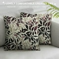 thumbnail image 3 of Creowell Purple Dahlia Pillow Covers Rustic Geometric Flower Throw Pillow Case  Gray Spring Floral Pillow Cover  Cushion Cover for Home Sofa Bedroom Livingroom, 3 of 5