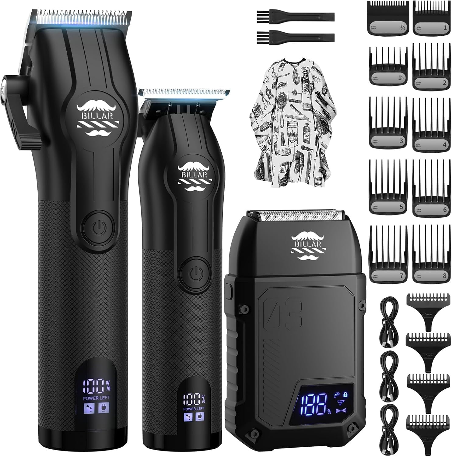Wahl Fade Pro Corded Hair Clipper Kit, Men or Women, 17pc, Black