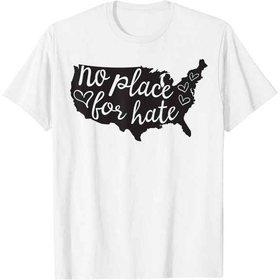 No Place for Hate USA Equality Diversity T-Shirt