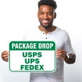 thumbnail image 2 of Package Drop Sign, Ups FedEx USPS Drop Sign,, 2 of 8