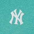 thumbnail image 2 of Men's Antigua  Heather Aqua New York Yankees Hunk Quarter-Zip Top, 2 of 2