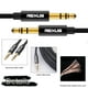 thumbnail image 4 of Cable De Audio Jack De 3,5 Mm Chapado En Oro Estéreo Macho A Macho Cable Auxiliar (1,8 M), 4 of 8