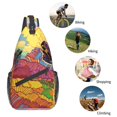 thumbnail image 4 of Lsque Beautiful African Woman Pattern Cross Chest Bag Diagonally – Premium Durable Front Chest Sling with Adjustable Padded Strap, High-Capacity Storage, 4 of 7