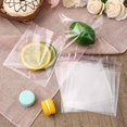 thumbnail image 3 of 100 Pcs Rectangle OPP Cellophane Bags Rectangle Self Seal Bags Clear Resealable Cellophane Bags for Lipstick Packaging Cookies Candy Gifts and Party Favors Bags 14x12cm for DIY, 3 of 4