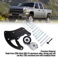 thumbnail image 4 of Swap AC Compressor Bracket, Aluminum Alloy AC Compressor High Mount Bracket Kit  for Truck SUVs VORTEC Engine Replacement for LSX LQ4 LQ9 L92 L99 L33 LR4, 4 of 7