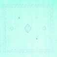 thumbnail image 1 of Ahgly Company Indoor Square Solid Turquoise Blue Modern Area Rugs, 3' Square, 1 of 4