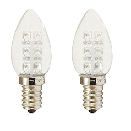 GE 4 watt Night Light 8 White Nightlight Lightbulb C7 91855 4w Set of 2 Packs 