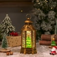 thumbnail image 4 of FastXmas Christmas Snow Globe Lantern Swirling Glitter, Lighted Christmas Decorations Indoor Light Up Musical Lantern Holiday Decor Gift, Forest House Scene, Christmas Festival Decoration, 4 of 6