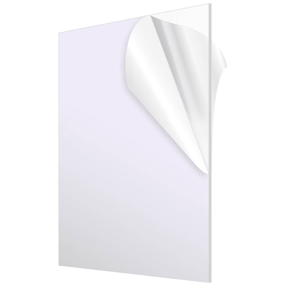 Koyal Wholesale 8" x  10" Blank Clear Acrylic Sheets, Set of 6 Bulk Lucite Sheets, DIY Wedding Acrylic Signage, Dessert