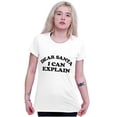 thumbnail image 4 of Dear Santa I Can Explain Naughty Xmas Womens Slim Fit Graphic Tee Brisco Brands X, 4 of 5