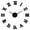 Black,47inch, variant on Modern DIY Large Wall Clock 3D Mirror Surface Sticker Home Decor Art Giant Wall Clock Watch With Roman Numerals Clock(Gold,27inch)