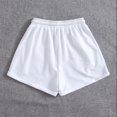 thumbnail image 3 of Birdeem Womens Solid Casual Loose Pockets Lacing Drawstring Short Pants, 3 of 12