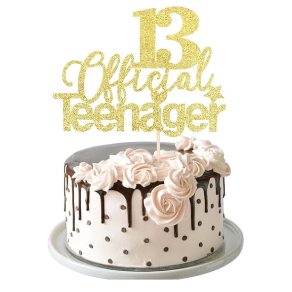 Official Teenager 13th Birthday Cake Topper