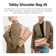 thumbnail image 2 of Bandolera Coach Tabby 26 en piel curtida color crema, 2 of 6