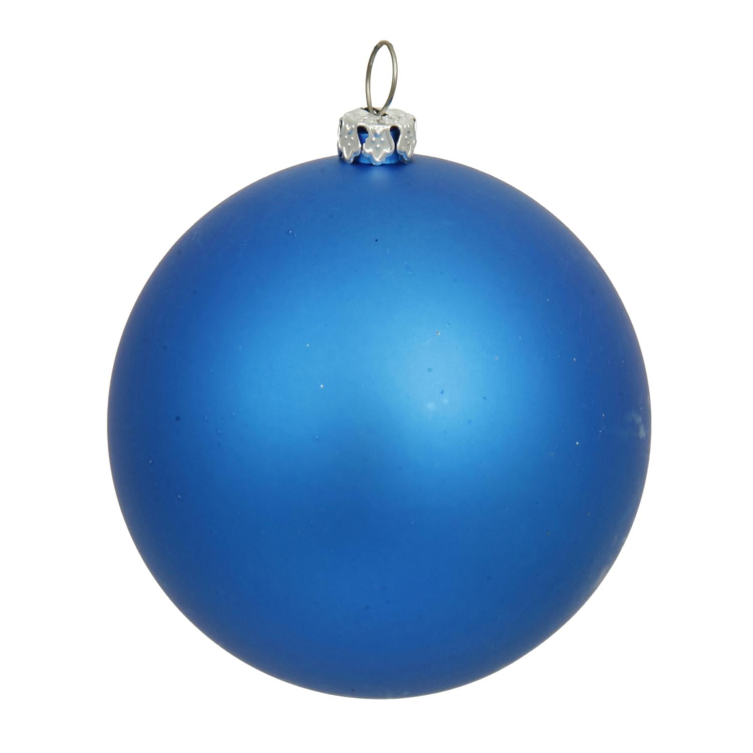 Matte Lavish Blue Uv Resistant Commercial Shatterproof Christmas Ball Ornament 6 150mm Walmart Com Walmart Com