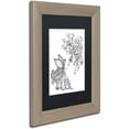 thumbnail image 2 of Trademark Fine Art "Fairies and Woodland Creatures 25" Canvas Art by KCDoodleArt Black Matte, Birch Frame, 2 of 4
