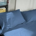 thumbnail image 3 of DNG Creations 5 Piece Zipper Sheet Set - Include (1 Elastic Fitted Sheet , 1 Base Sheet has Zipper, 1 Flat Sheet And 2 Pillowcase) 24 Inch Deep Pocket ( Solid Medium-Blue - California King ), 3 of 7