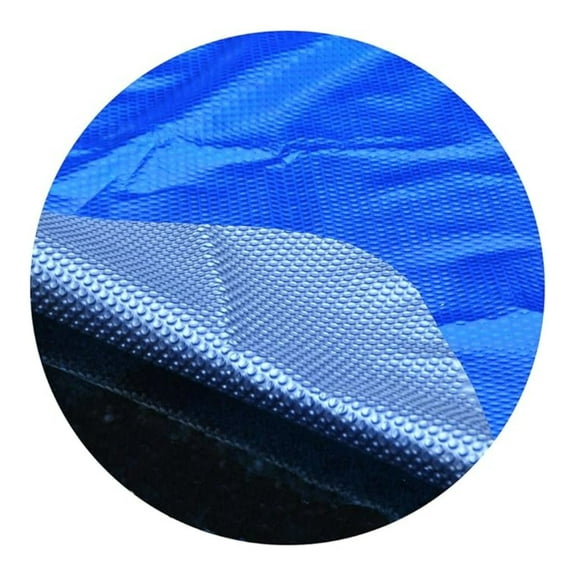 21ft Round Solar Cover for Above Ground Pools - Space Age Blue/Silver - 8mm Bubble - UV Protected - Heat Retention & Warmth - 5 Year Warranty