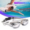 thumbnail image 4 of Gafas de natación Gafas impermeables Mujer Hombre Deportes acuáticos Antivaho Gris Sywqhk Para Estrenar, 4 of 8
