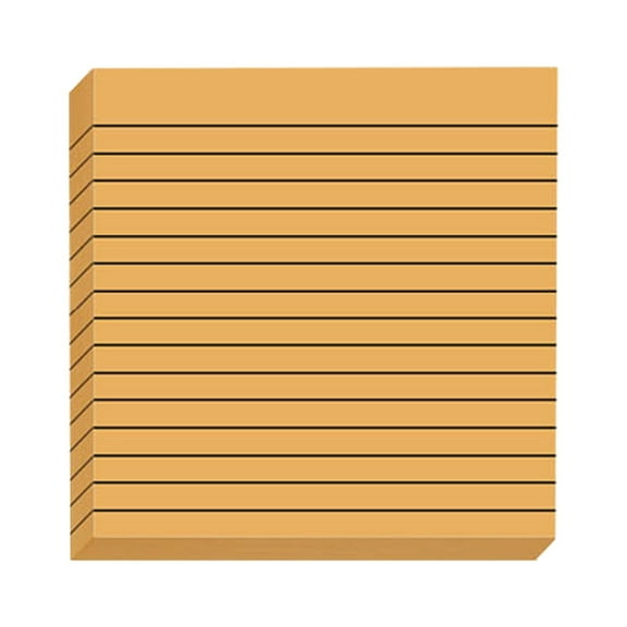LAILLSH Colorful Sticky Notes, 4x4 In Ruled Stickies,Super Sticking Power Memo Pads, Transparent Retro-Colored Sticky Notes With Lines, Easy Post Sticky Notes,Vintage Post-It Notes Yellow