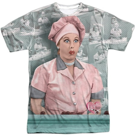 I Love Lucy Men's  Chocolate Belt Sublimation T-shirt