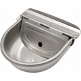 thumbnail image 1 of Bebedero de agua de acero inoxidable con tapón de drenaje y válvula de flotador ajustable para caballos, perros, ganado, cabras, ovejas, cerdos, bebedero automático para ganado, 1 of 5