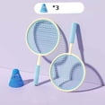 thumbnail image 4 of Badminton Racket for Kids Badminton Shuttlecocks Play Game Toy Tennis Racket for blue and beige, 4 of 8