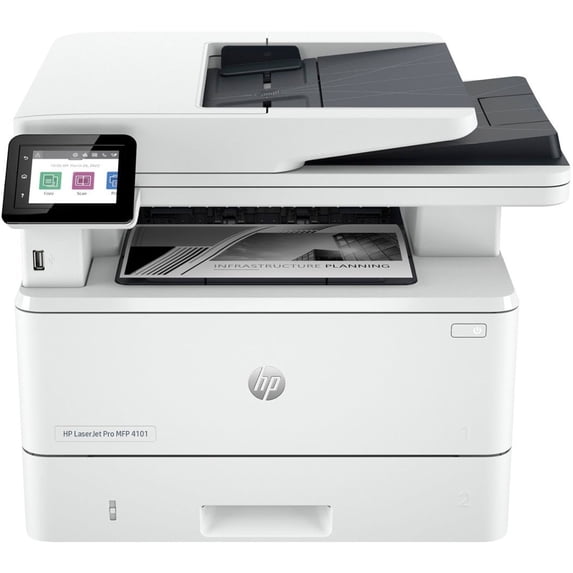 Restored HP LaserJet Pro MFP 4101fdw Monochrome Laser Printer (Refurbished)