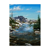 Trademark Fine Art 'Tarn Painting' Canvas Art by Jeff Tift