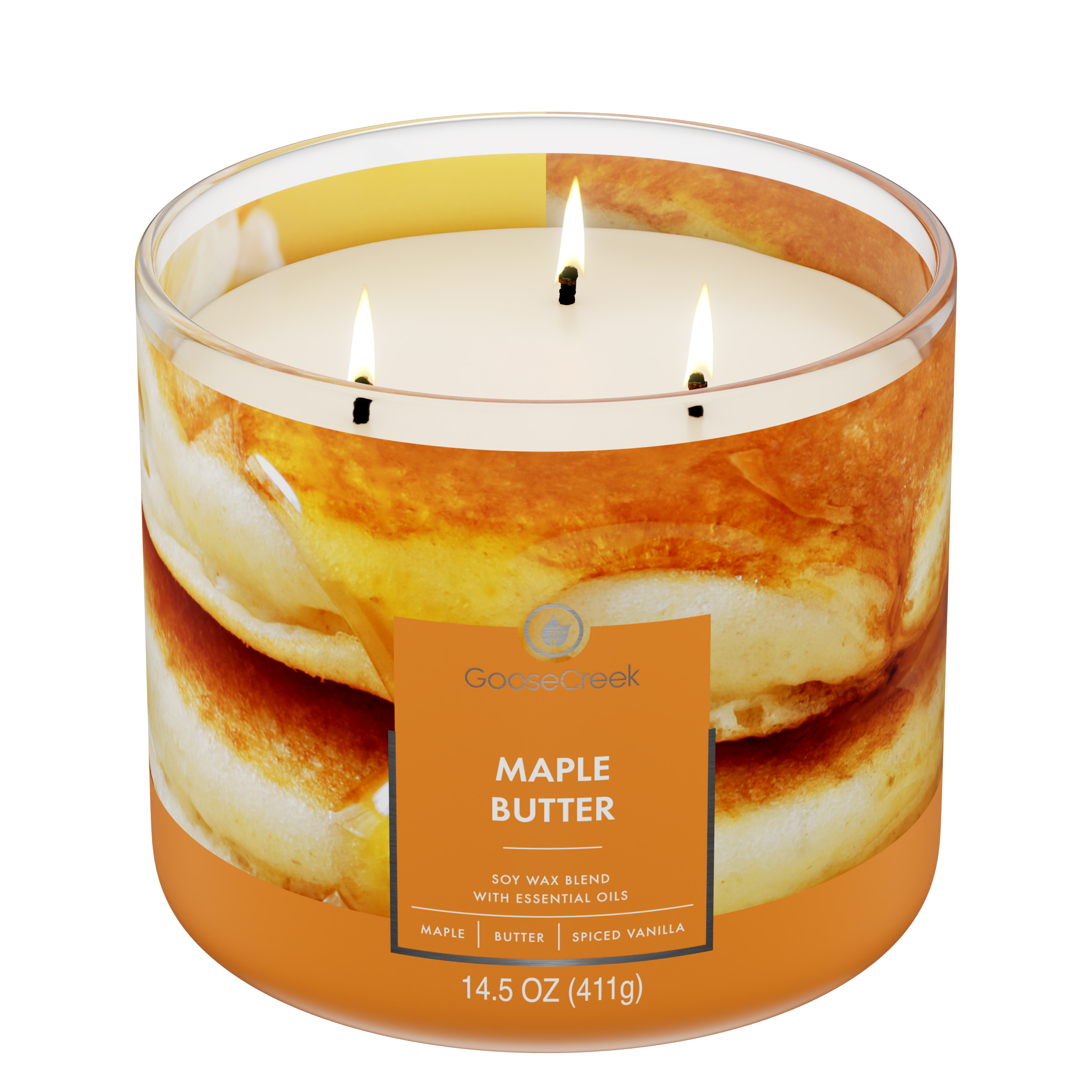 Goose Creek 3-Wick Maple Butter Scented Candle, 14.5oz photo 2