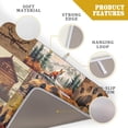 thumbnail image 4 of Rustic Lodge Dish Drying Mat 18x24 Inches, Forest Bear Moose Fox Wildlife Wood Cabin Washable Absorbent Dishes Drainer Rack Pad for Kitchen Counter Country Camp Style Decor, 4 of 6
