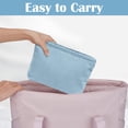 thumbnail image 4 of Bolsas de cosméticos, bolsa de maquillaje de pana azul, mini bolsas de maquillaje de viaje, bolsas de monedero, cremallera de metal para mujeres y niñas, artículos de tocador de viaje, 4 of 7