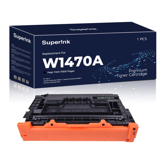 Cartouche de Toner Noir Compatible HP W1470A (avec Puce) par Superink