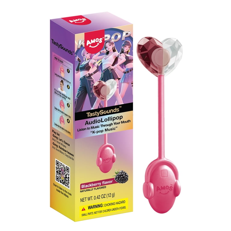 AMOS, Music Lollipop, 1 Pack, Heart Shape Multicolor - Walmart.com