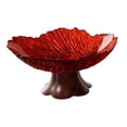 thumbnail image 2 of simhoa Pedestal Fruit Bowl Decorative Serving Tray for Kitchen Counter Home Wedding red, 2 of 8