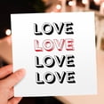 thumbnail image 7 of 3drose, Love Love Love Valentine Gift for Anniversary for Wife Husband Girlfriend Boyfriend, 6 Greeting Cards with Envelopes, 7 of 7