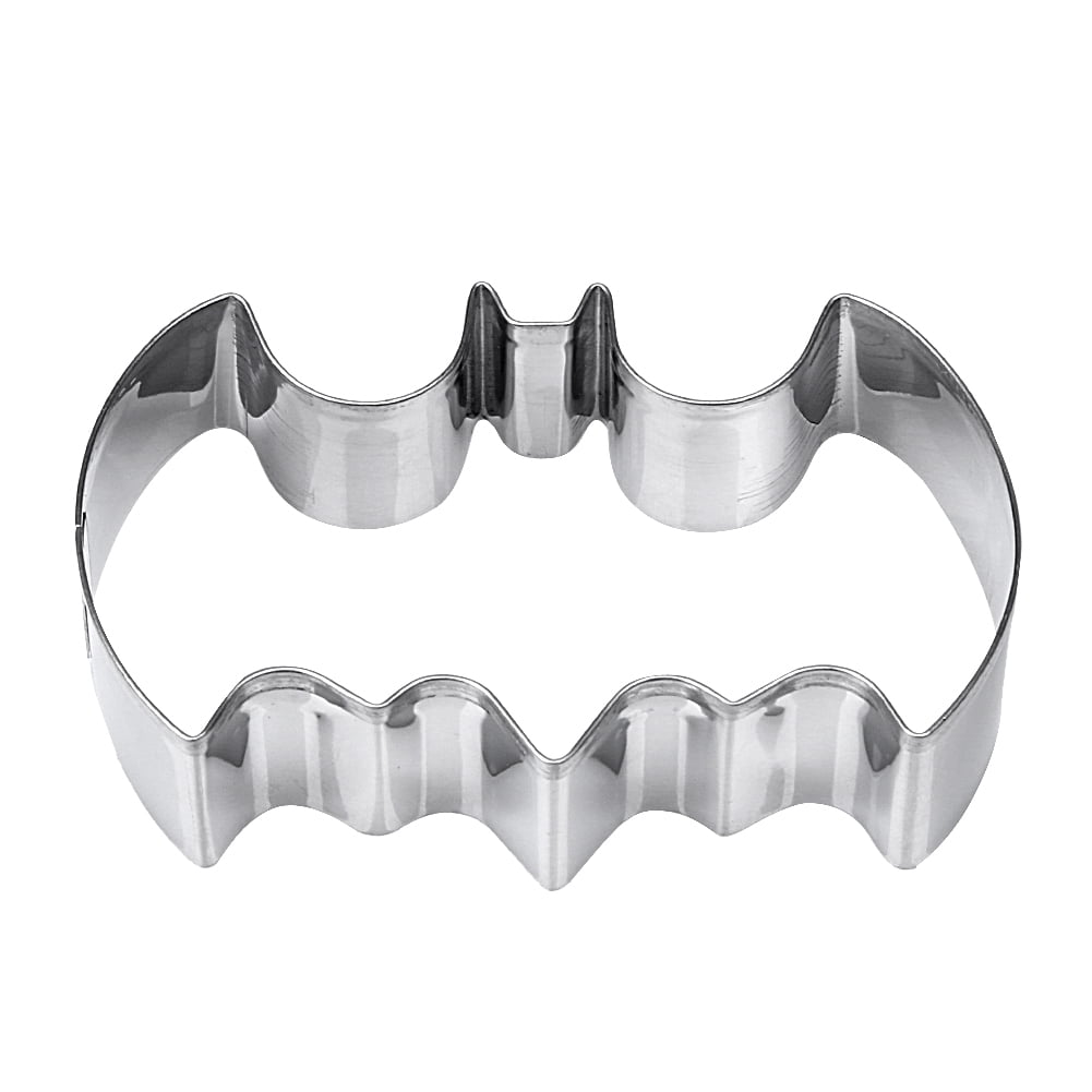 Pastry Fondant Cutter Stainless Steel Set of 2 Batman Cookie Cutter 