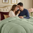 thumbnail image 4 of Utopia Bedding Comforters Twin Size, All Season Duvet Insert, Down Alternative Box Stitched Bed Comforter with Corner Tabs, Machine Washable (Sage Green), 4 of 7