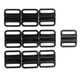 thumbnail image 2 of Conjunto de 10 sujetadores de bikini con cierre de gancho, cierre de tiras para trajes de baño, transparentes, Negro, 2 of 9