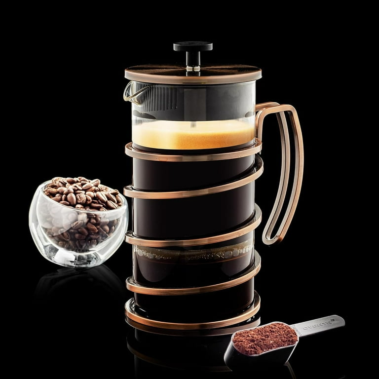 OVENTE 34 Ounce French Press Coffee & Tea Maker, Borosilicate Heat